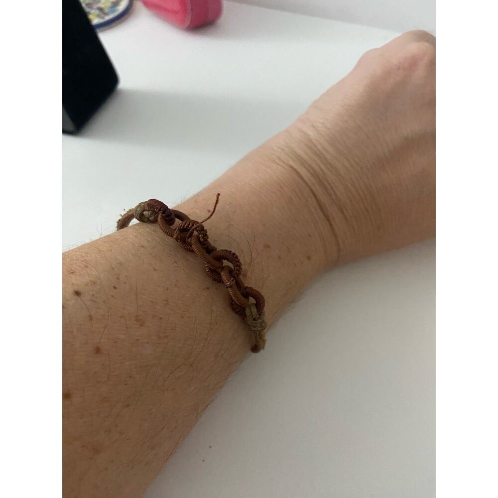 Brown cord bracelet
